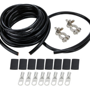 ALLSTAR PERFORMANCE Battery Cable Kit 4 Ga. 1 Battery All Black ALL76115