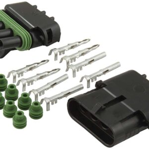 ALLSTAR PERFORMANCE 4-Wire Weather Pack Connector Kit Flat ALL76268