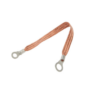 ALLSTAR PERFORMANCE Copper Ground Strap 9in w/ 1/4in and 3/8in Ring ALL76329-9