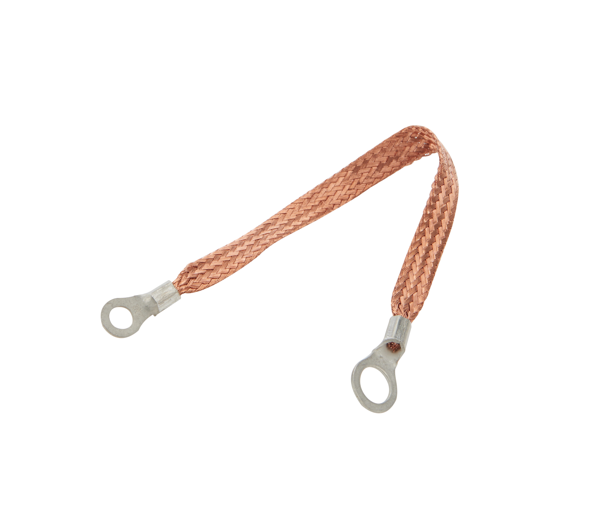 ALLSTAR PERFORMANCE Copper Ground Strap 9in w/ 1/4in and 3/8in Ring ALL76329-9