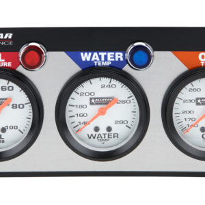 ALLSTAR PERFORMANCE 3 Gauge Panel ALL OP/WT/OT ALL80091