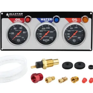 ALLSTAR PERFORMANCE 3 Gauge Panel A/M OP/WT/OT Sport-Comp ALL80112