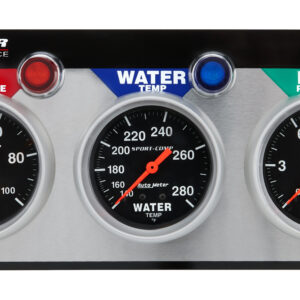 ALLSTAR PERFORMANCE 3 Gauge Panel A/M OP/WT/FP Sport-Comp ALL80113