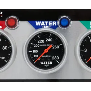 ALLSTAR PERFORMANCE 3 Gauge Panel A/M OP/WT/FP Sport-Comp ALL80113