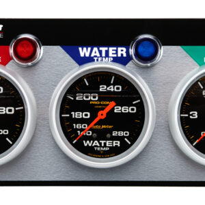 ALLSTAR PERFORMANCE 3 Gauge Panel A/M OP/WT/FP Liquid Filled ALL80123