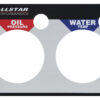 ALLSTAR PERFORMANCE Repl 2 Gauge Panel OP/WT ALL80125