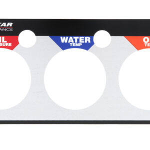 ALLSTAR PERFORMANCE Repl 3 Gauge Panel OP/WT/OT ALL80126