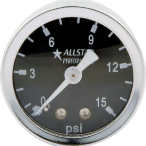 ALLSTAR PERFORMANCE 1.5in Gauge 0-15 PSI Liquid Filled ALL80200
