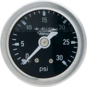 ALLSTAR PERFORMANCE 1.5in Gauge 0-30 PSI Liquid Filled ALL80202