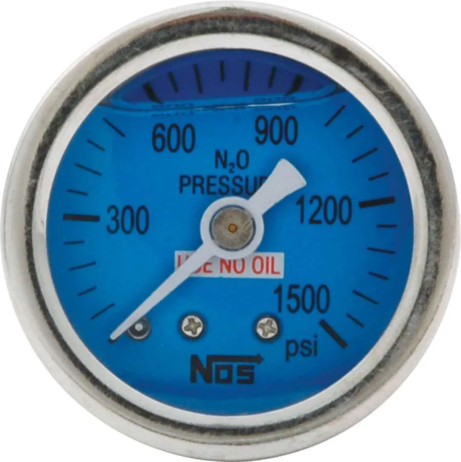 ALLSTAR PERFORMANCE 1.5 Gauge 0-1500PSI NOS Liquid Filled ALL80208