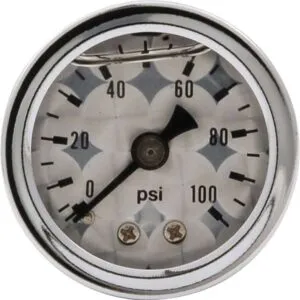 ALLSTAR PERFORMANCE 1.5in Gauge 0-100 PSI Turned Face Discontinued ALL80226