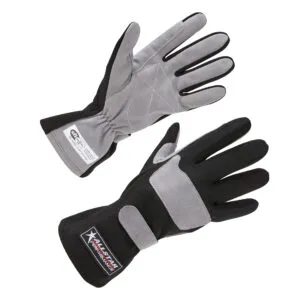ALLSTAR PERFORMANCE Driving Gloves SFI 3.3/1 S/L Black/Gray Large ALL911014
