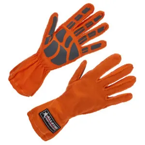 ALLSTAR PERFORMANCE Driving Gloves Non-SFI Outseam S/L SM Orange ALL913041