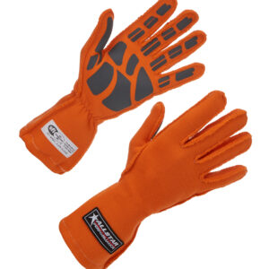 ALLSTAR PERFORMANCE Driving Gloves SFI 3.3/5 Outseam D/L XL Orange ALL916045