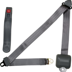 ALLSTAR PERFORMANCE Seat Belt Retractable 3pt Gray ALL98116