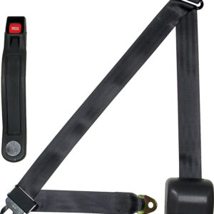ALLSTAR PERFORMANCE Seat Belt Retractable 3pt Charcoal ALL98117