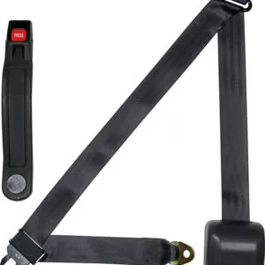 ALLSTAR PERFORMANCE Seat Belt Retractable 3pt Charcoal ALL98117