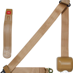 ALLSTAR PERFORMANCE Seat Belt Retractable 3pt Tan ALL98118