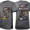 ALLSTAR PERFORMANCE T-Shirt Dark Gray Circle Track Small ALL99901S