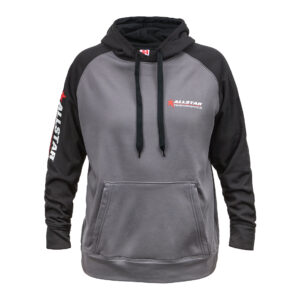 ALLSTAR PERFORMANCE Allstar Hooded Sweatshirt Lg Silver/Blk ALL99916L