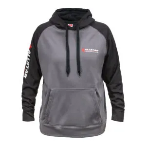 ALLSTAR PERFORMANCE Allstar Hooded Sweatshirt Lg Silver/Blk ALL99916L
