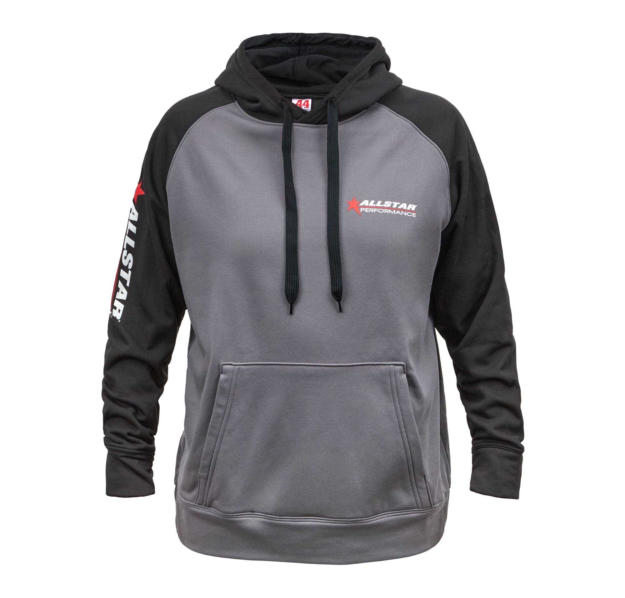 ALLSTAR PERFORMANCE Allstar Hooded Sweatshirt Lg Silver/Blk ALL99916L