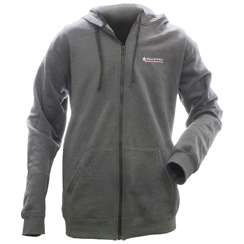 ALLSTAR PERFORMANCE Allstar Full Zip Hooded Sweatshirt Charcoal L ALL99917L