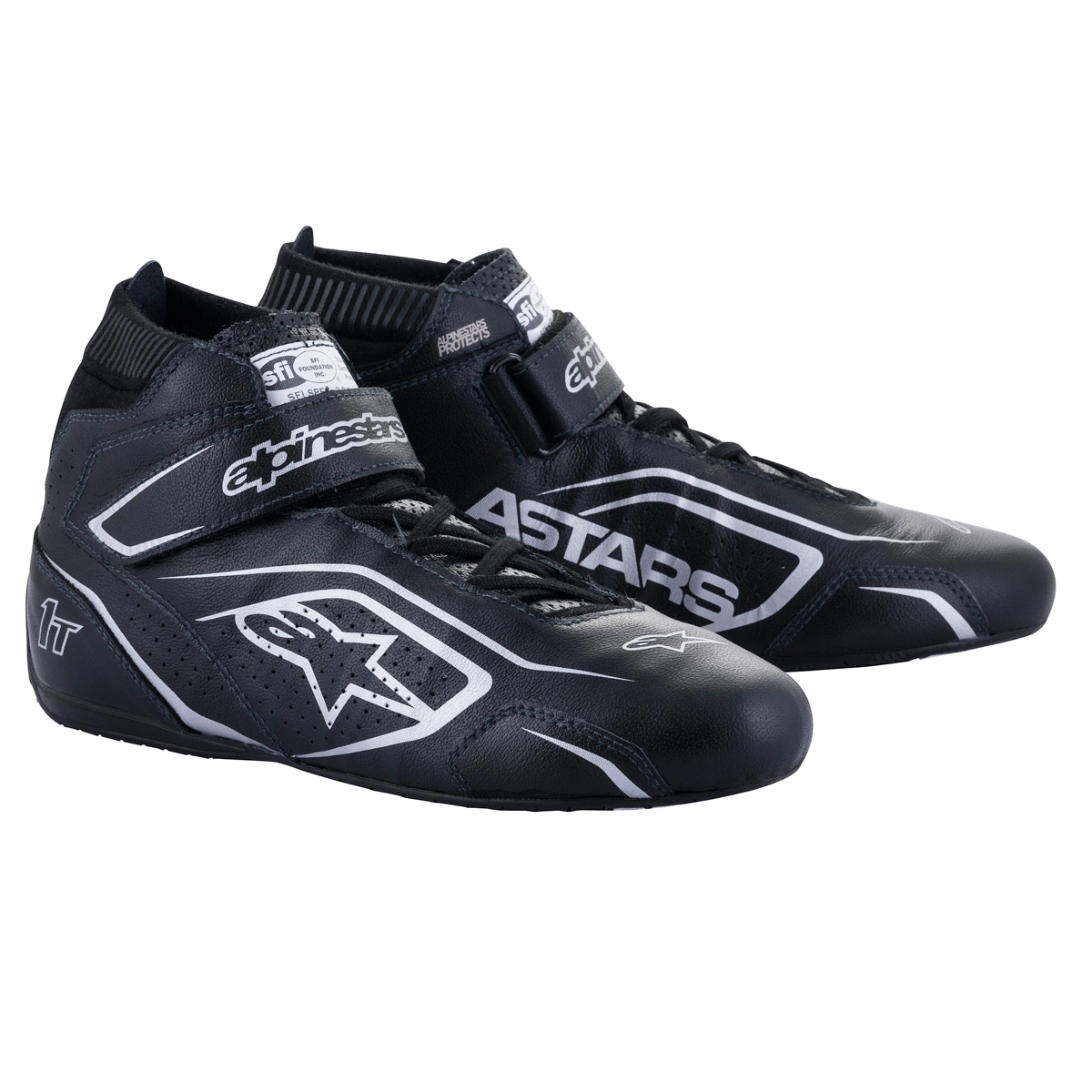 ALPINESTARS USA Shoe Tech-1T V3 Black / Silver Size 9 2710122-119-9