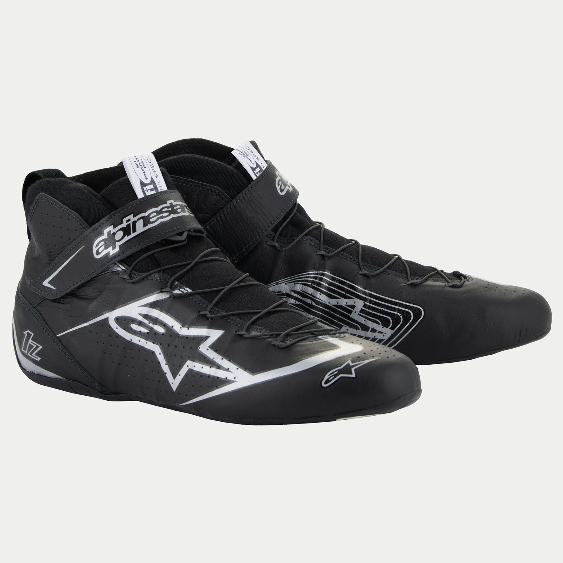 ALPINESTARS USA Shoe Tech-1Z V3 Black / Silver Size 9 2715524-119-9