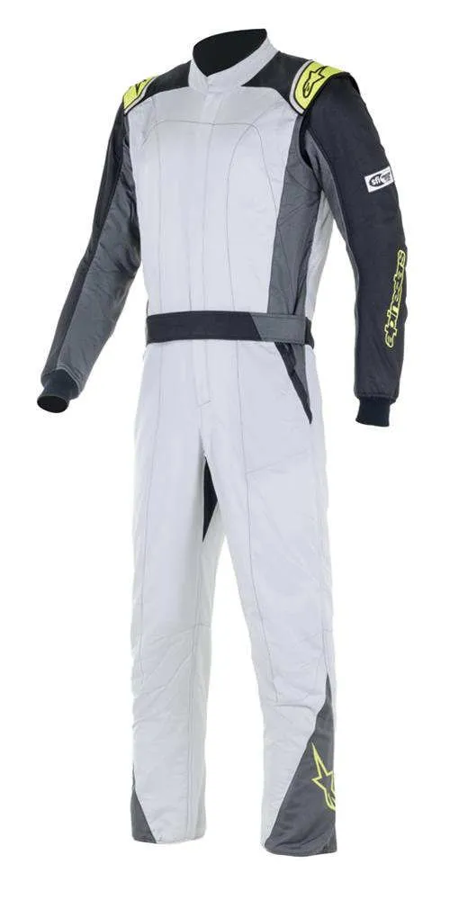 ALPINESTARS USA Suit Atom Silver Flu/Yel Medium / Large 3352822-1950-54