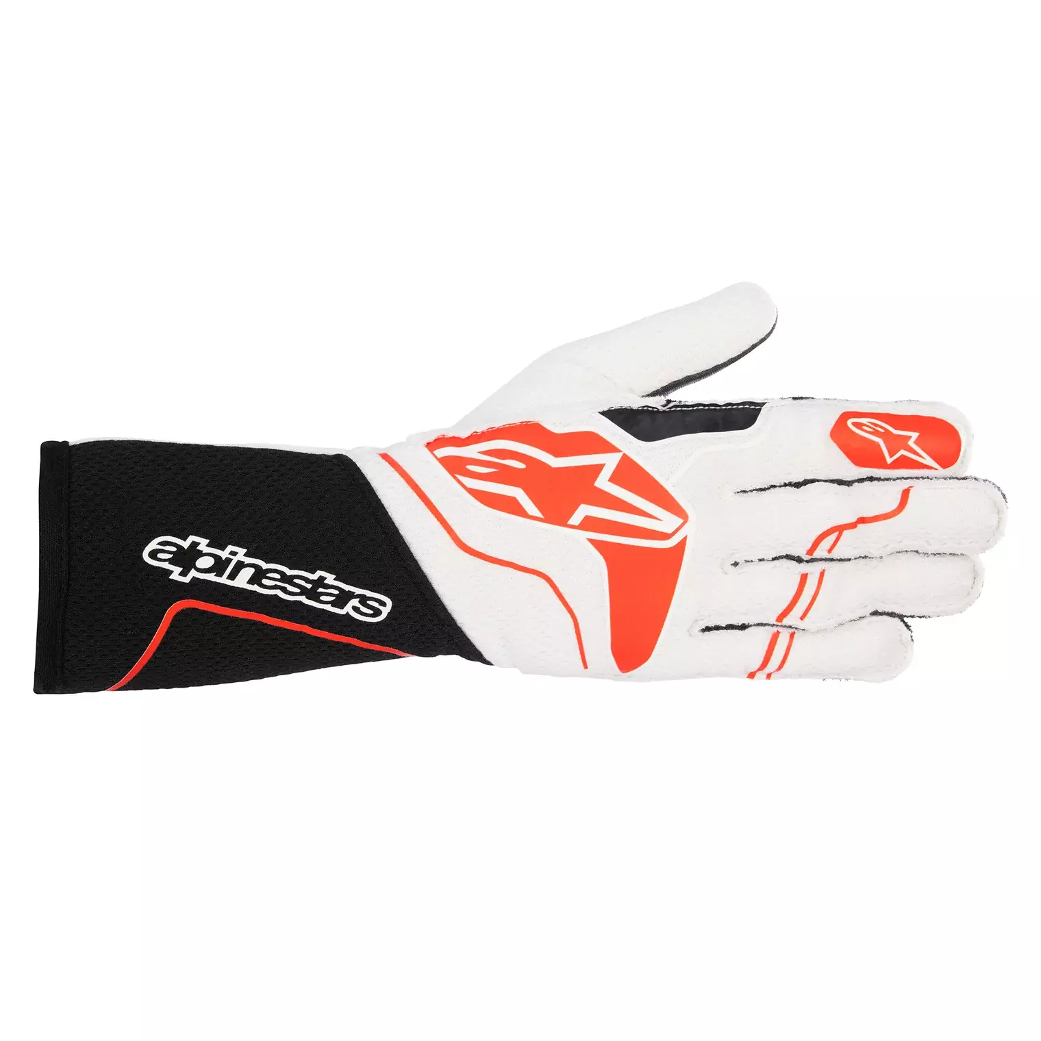 ALPINESTARS USA Gloves Tech 1-ZX White / Red 2X-Large 3550323-123-2XL