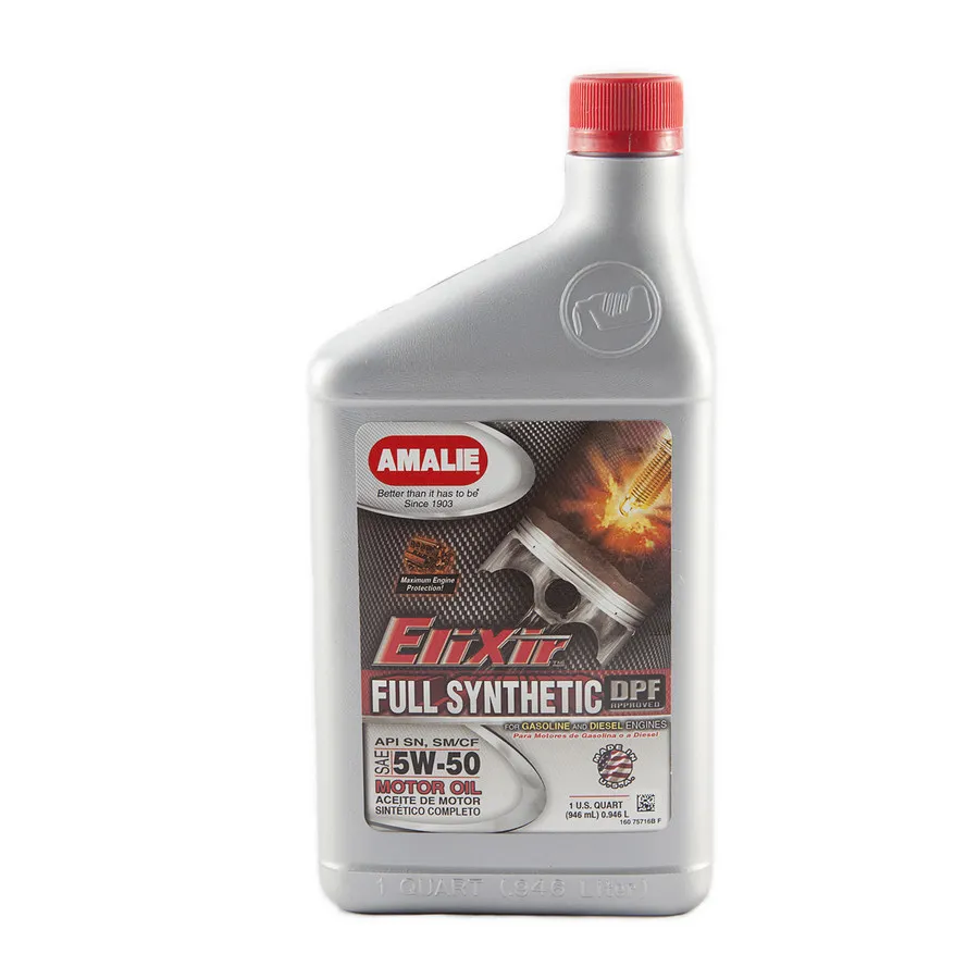 AMALIE Elixir Full Synthetic 5w50 Oil 1Qt AMA75716-56