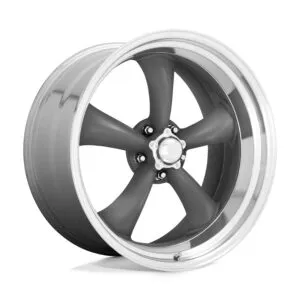 AMERICAN RACING WHEELS Torq Thrust II 20X8 5X5 Gray w/Machin Lip Wheel VN2152873US
