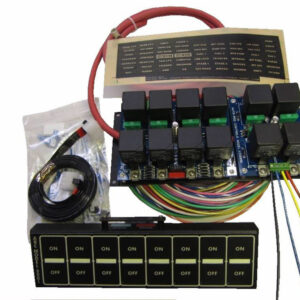 AUTO ROD CONTROLS 8 Switch In-Dash Control Module  Black Faceplate 8001D