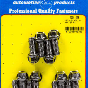 ARP Header Bolt Kit - 6pt. 3/8 x .875 UHL (12) 100-1116