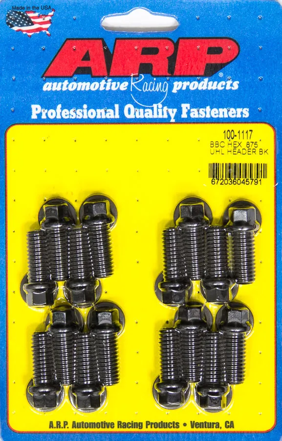 ARP Header Bolt Kit - 6pt. 3/8 x .875 UHL (16) 100-1117