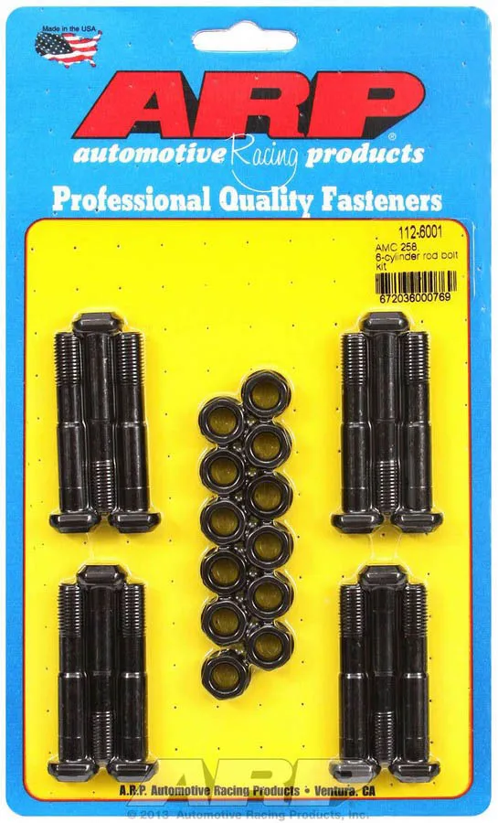 ARP AMC Rod Bolt Kit - Fits 258 112-6001