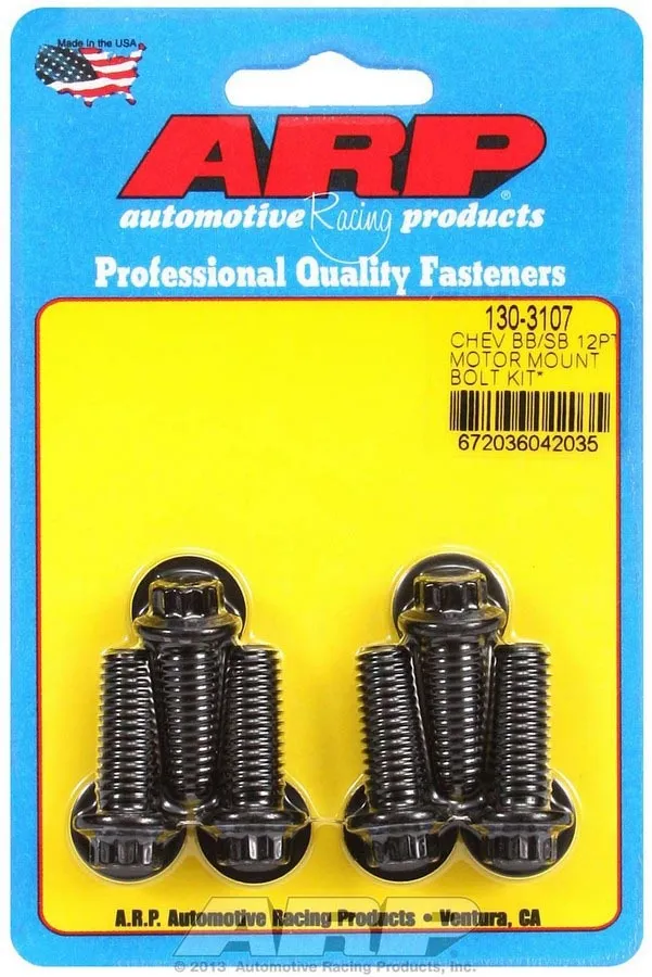 ARP Motor Mount Bolt Kit 12pt. Chevy 130-3107