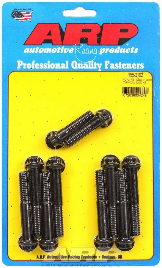 ARP Ford Intake Bolt Kit - 12pt. FE 155-2102