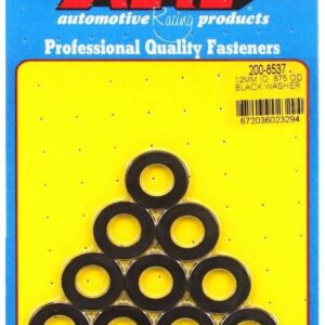 ARP Black Washers - 12mm ID x 7/8 OD (10) 200-8537