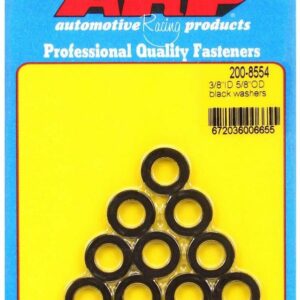 ARP Black Washers - 3/8 ID x 5/8 OD (10) 200-8554