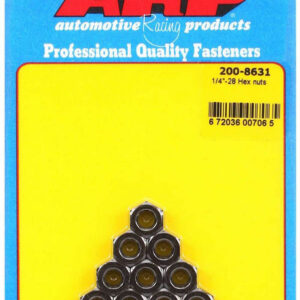 ARP 1/4-28 Hex Nut w/Flange Kit (10pk) 200-8631