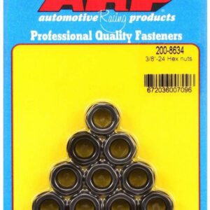 ARP Hex Nuts - 3/8-24 (10) 200-8634