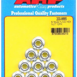 ARP Hex Serrated Flange Nuts 5/16-24 (10) 200-8665