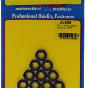 ARP 1/4 ID .550 OD Washers 10pk - Black 200-8668