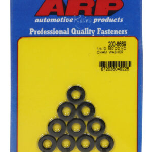 ARP 1/4 ID x .550 OD Black Washers No-Chamfer 10pk 200-8669