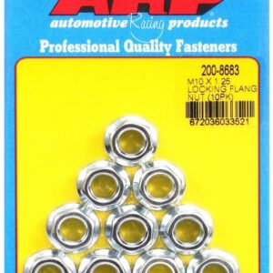 ARP M10 x 1.25 Locking Flange Nuts (10) 200-8683
