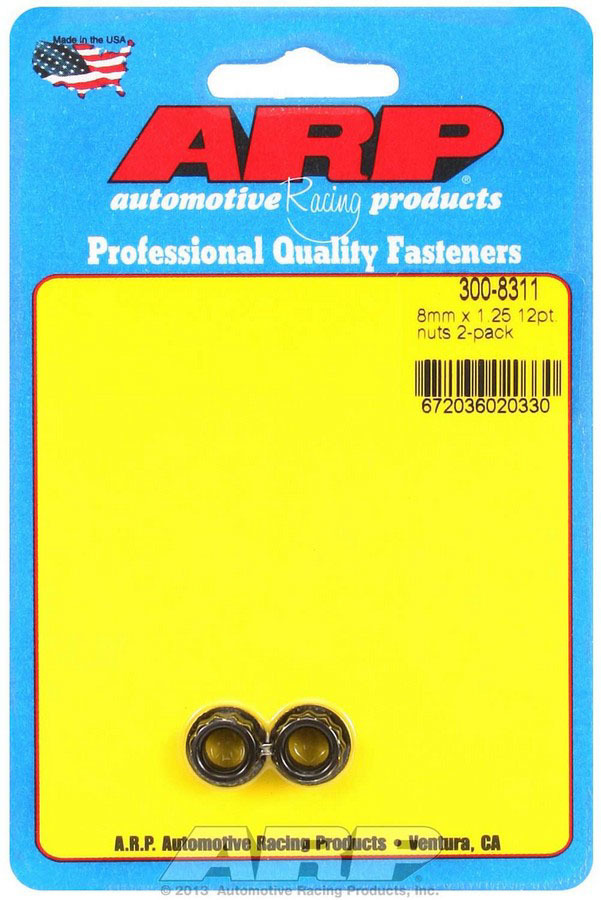 ARP 8mm x 1.25 12pt. Nuts (2) 300-8311