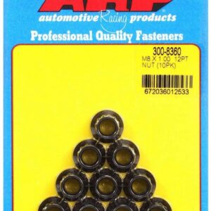 ARP 8mm x 1.00 12pt. Nuts (10) 300-8360