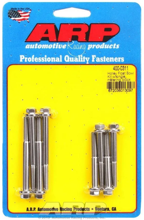 ARP Holley Float Bowl Bolt Kit 400-0311